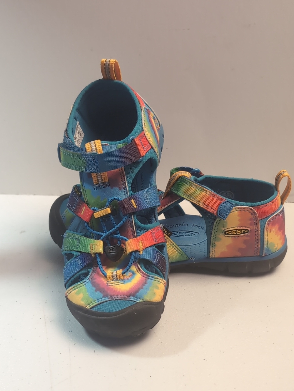 Keen Kids Tie-Dye Closed-Toe Sport Sandals - Size 4 Washable